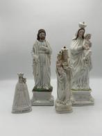 4 heiligen beeldjes, 19e-eeuw - Porselein - 1850-1900, Antiek en Kunst