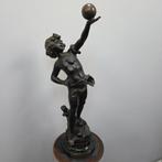 Louis Moreau (1855-1919) - Sculpture, “La Force” Brons beeld, Antiek en Kunst