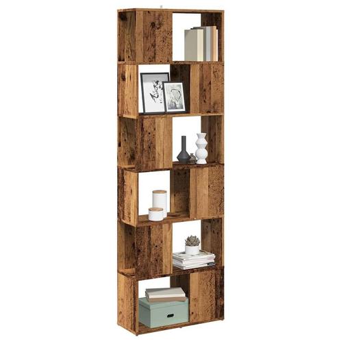 vidaXL Boekenkast/kamerscherm 60x24x186 cm oud houtkleurig, Huis en Inrichting, Kasten | Boekenkasten, Nieuw, Verzenden