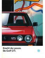 1987 VOLKSWAGEN GOLF GTI 16V BROCHURE NEDERLANDS, Livres