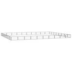 vidaXL Hondenkennel 36 panelen 100x50 cm gepoedercoat staal, Verzenden, Nieuw