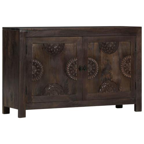 vidaXL Dressoir met gesneden ontwerp 110x35x70 cm massief, Huis en Inrichting, Kasten | Dressoirs, Nieuw, Verzenden