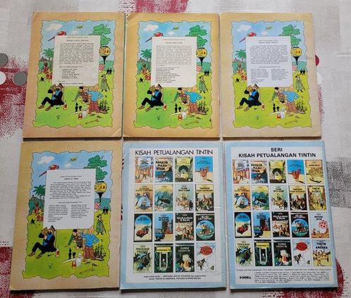 Tintin - 6 albums en Indonésien - B - 6 Albums - EO -, Boeken, Stripverhalen