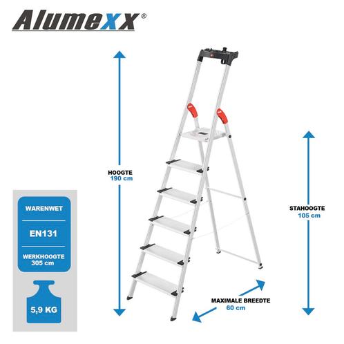 Hailo XXL EasyClix huishoudtrap, Bricolage & Construction, Échelles & Escaliers, Envoi