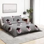 vidaXL Dekbedovertrekset 240x220 cm katoen grijs, Verzenden, Nieuw