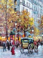 Vladimir Petriv(1992) - Autumn Street in Paris, Antiek en Kunst