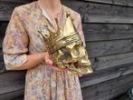 Figuur - Skull with Crown - Messing