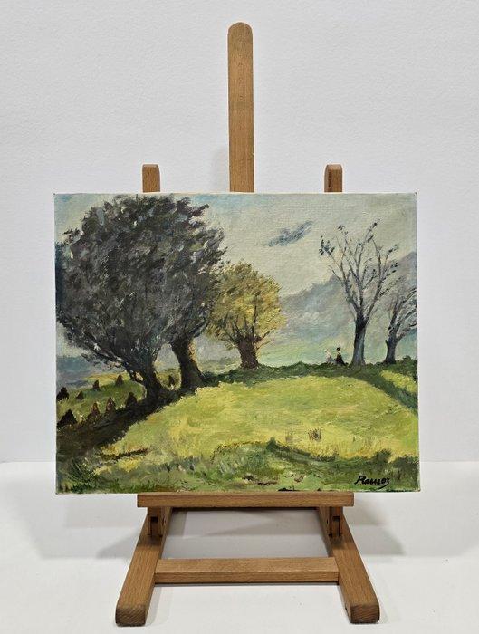 École Catalane (XX) - NO RESERVE - Après-midi calme, Antiek en Kunst, Kunst | Schilderijen | Klassiek