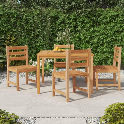 vidaXL Ensemble à manger de jardin 5pcs Bois de teck, Jardin & Terrasse, Ensembles de jardin, Neuf, Envoi