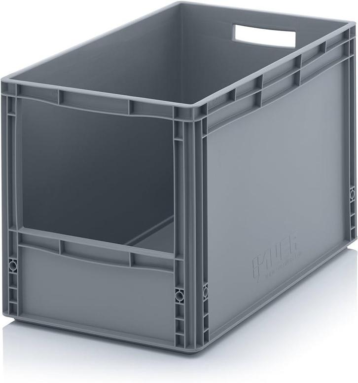 Magazijnbak euronorm 600x400x420mm met grijpopening, Zakelijke goederen, Kantoor en Winkelinrichting | Magazijn, Stelling en Opslag