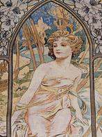 Alfons Mucha wandtapijt LE MATIN - Art Nouveau - Textiel, Antiek en Kunst