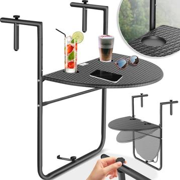 KESSER® Balkonhangtafel, inklapbaar, balkontafel om op te ha beschikbaar voor biedingen