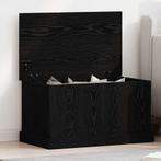 vidaXL Opbergbak Zwart Eiken 70x40x38 cm Engineered Wood, Huis en Inrichting, Verzenden, Nieuw
