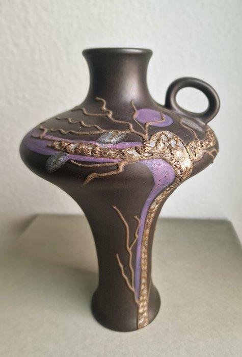 Ruscha - Vaas (2) - Die gouden bomen, violette maan -, Antiek en Kunst, Antiek | Glaswerk en Kristal