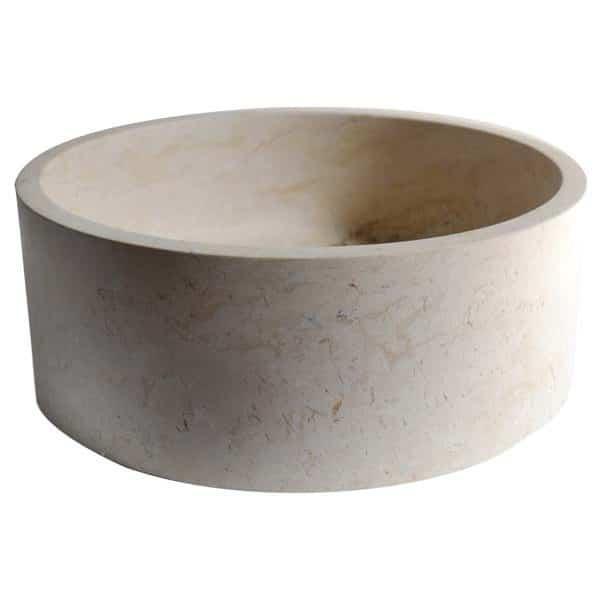 Lavabo Vera Beige / Travertin Natuursteen Waskom /, Doe-het-zelf en Bouw, Sanitair, Ophalen of Verzenden