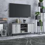 vidaXL Tv-meubel met metalen poten 103,5x35x50 cm grijs, Huis en Inrichting, Kasten |Televisiemeubels, Verzenden, Nieuw