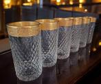 Drinkservies (6) - Kristal, Verguld - Rococò Diamante, Antiek en Kunst