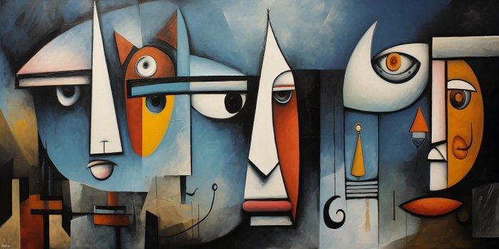 Felix van Horst - Cubist Connections (XXL), Antiek en Kunst, Kunst | Designobjecten