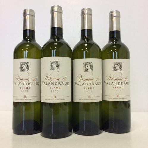 2019 Virginie de Valandraud Blanc - Bordeaux - 4 Flessen, Verzamelen, Wijnen