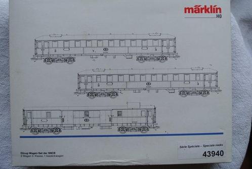 Märklin H0 - 43940 - Modeltrein personenwagonset (1) - NMBS, Hobby en Vrije tijd, Modeltreinen | H0