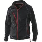 Jobman werkkledij workwear - 5152 hoodie s zwart/rood, Nieuw