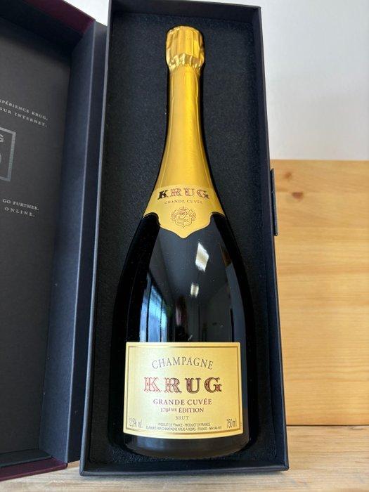 Krug, Grande Cuvée 170 - Champagne Grande Cuvée - 1 Fles, Verzamelen, Wijnen
