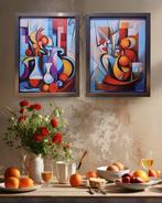 Ksavera - Abstract still life DS0717 - diptych in frame
