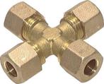 14mm Messing Kruissok Knelfitting DIN EN 1254-2, Doe-het-zelf en Bouw, Verzenden, Nieuw