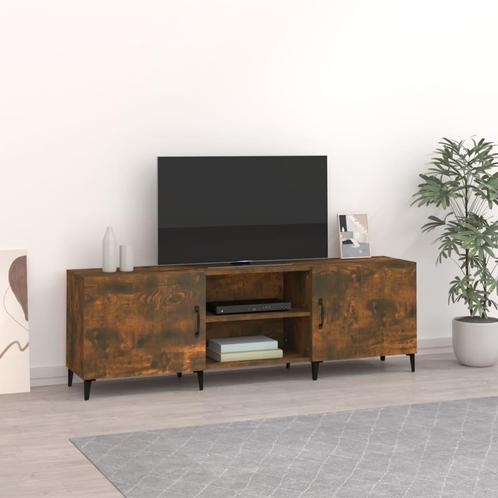 vidaXL Tv-meubel 150x30x50 cm bewerkt hout gerookt, Maison & Meubles, Armoires | Mobilier de télévision, Envoi