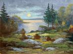 Europese school (XX) - Echoes Beneath the Moon, Antiek en Kunst
