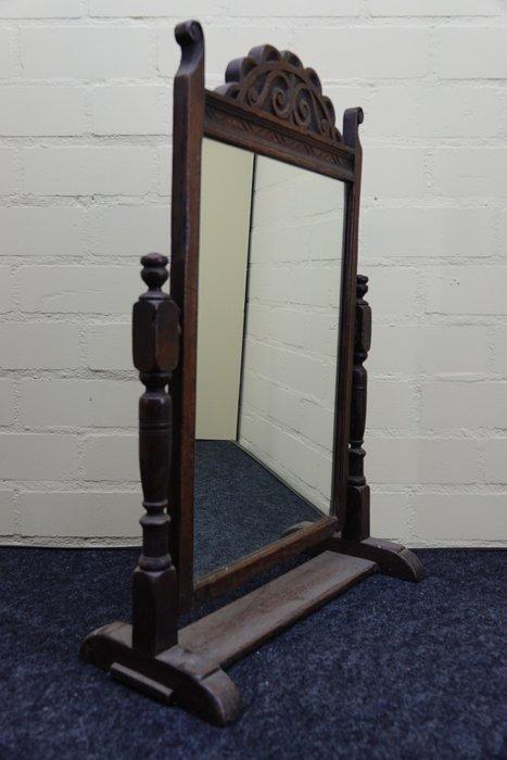 Miroir mural - Bois - table ou miroir de rasage, Antiquités & Art, Antiquités | Autres Antiquités