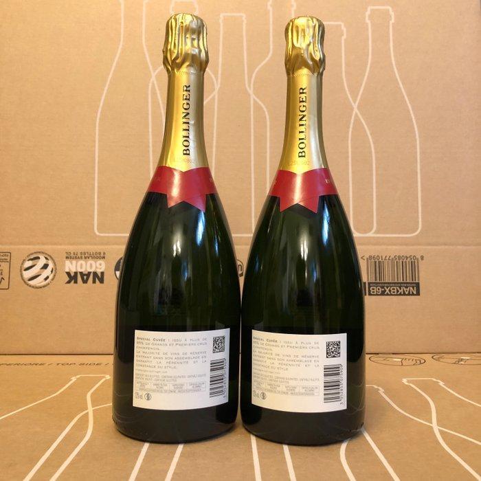 Bollinger, Special Cuvée - Champagne Brut - 2 Flessen (0.75, Verzamelen, Wijnen