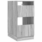 vidaXL Wasrek met opslag met de deur Grijs Sonoma Bewerkt, Verzenden, Nieuw