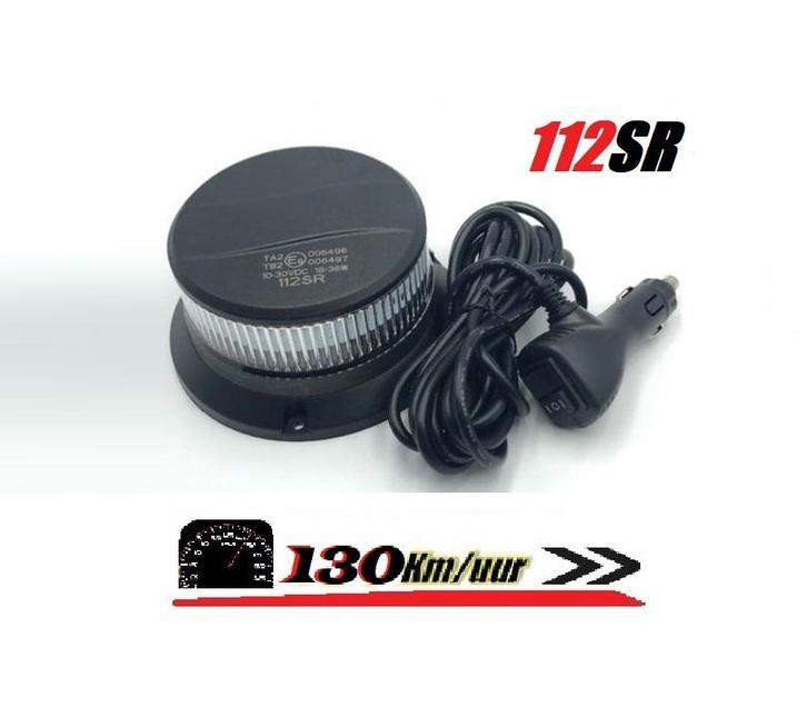 112SR LED Zwaailamp Amber of Rood Hoog Kwaliteit ECE-R65 Kla, Auto-onderdelen, Verlichting, Nieuw, Ophalen of Verzenden