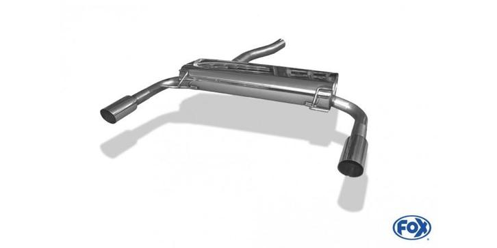 FOX Renault Clio III B Sport einddemper dwars, uitgang recht, Auto-onderdelen, Uitlaatsystemen, Nieuw, Verzenden