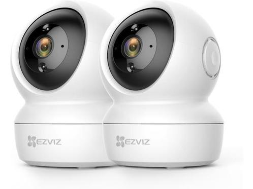 Veiling - 2x EZVIZ C6N 1080P Camera  (Wifi Binnen- 360° Pan, Doe-het-zelf en Bouw, Alarmsystemen, Gebruikt