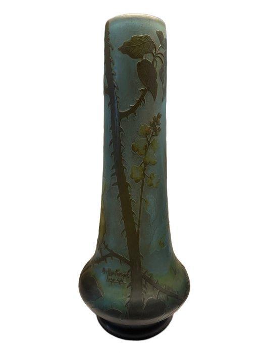 Muller Frères - Vase - Verre - Vase Art Nouveau - H. 41 cm, Antiek en Kunst, Antiek | Glaswerk en Kristal