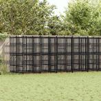 vidaXL Hondenkennel 16,59 m² staal, Dieren en Toebehoren, Verzenden, Nieuw
