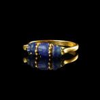 Oud-Romeins, Keizerrijk Ring met Romeinse blauwe glazen