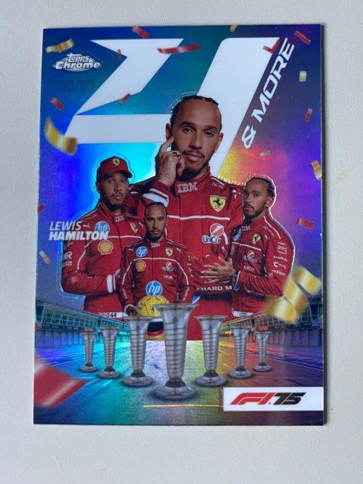 2021 Topps Chrome Lewis Hamilton Carte parallèle, Graded, Verzamelen, Stickers