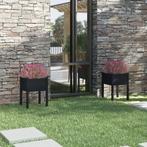 vidaXL Plantenbakken 2 st 50x50x70 cm massief grenenhout, Tuin en Terras, Verzenden, Nieuw