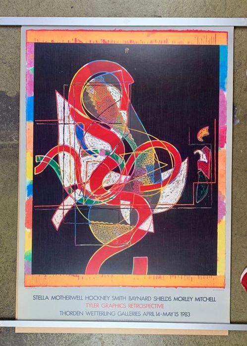 Frank Stella (after) - Pergusa Three - Années 1980, Antiek en Kunst, Kunst | Tekeningen en Fotografie