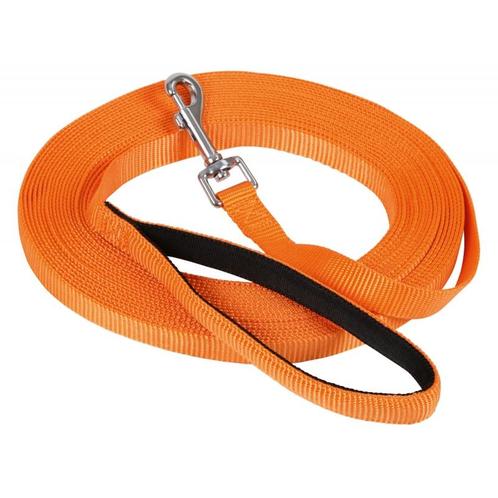 Miami zoeklijn trainingslijn met softgreep oranje, 10m x, Dieren en Toebehoren, Honden-accessoires, Nieuw
