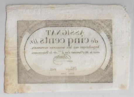 France Assignat Über 500 Livres 08/02/1794 Nationale Doma.., Timbres & Monnaies, Billets de banque | Europe | Billets non-euro