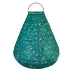 Luna solar lampion Cone met LED – 270x240mm - Copper green |, Tuin en Terras, Verzenden, Nieuw