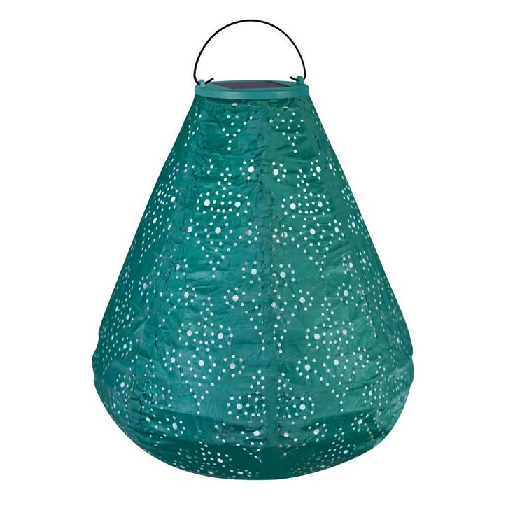 Luna solar lampion Cone met LED – 270x240mm - Copper green |, Tuin en Terras, Buitenverlichting, Nieuw, Verzenden