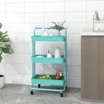 vidaXL Keukentrolley 3-laags 42x35x85 cm ijzer en ABS, Huis en Inrichting, Verzenden, Nieuw