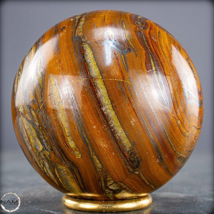 Natuurlijke hoogwaardige Tijgeroog Sphere- 1110.28 g, Verzamelen, Mineralen en Fossielen