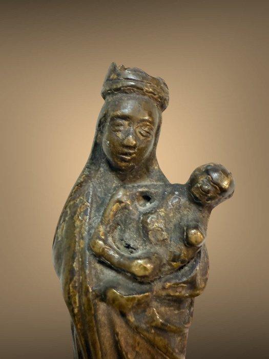 sculptuur, Gotisch brons / 14e - 15e eeuw - 12 cm - Brons, Antiek en Kunst, Antiek | Overige Antiek