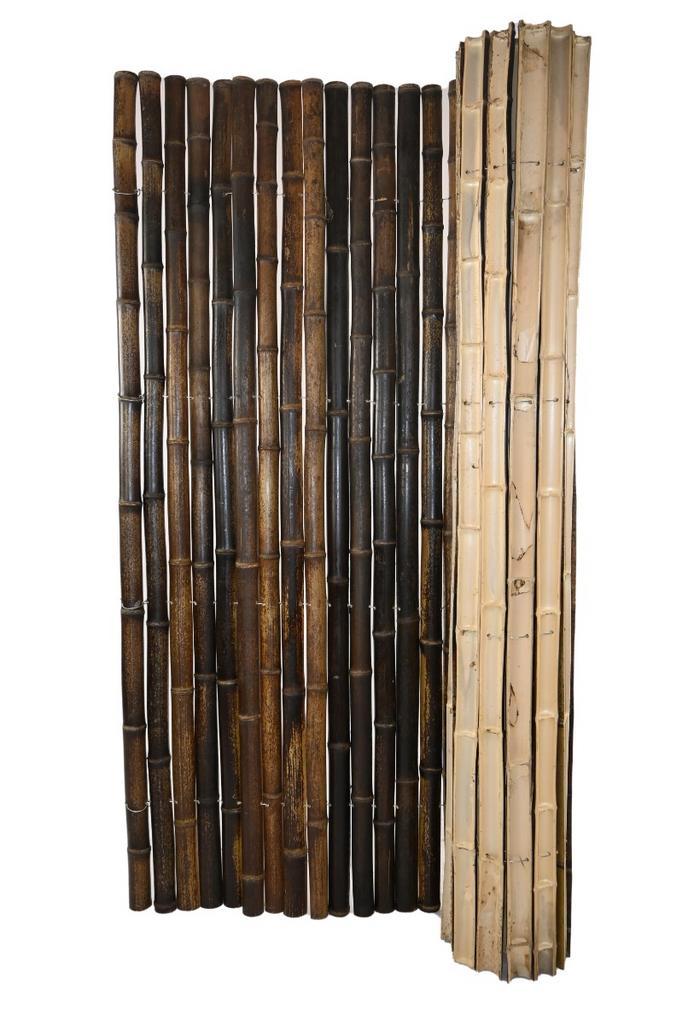 Bamboemat half rond zwart 180x180cm, Jardin & Terrasse, Écrans de jardin, Envoi